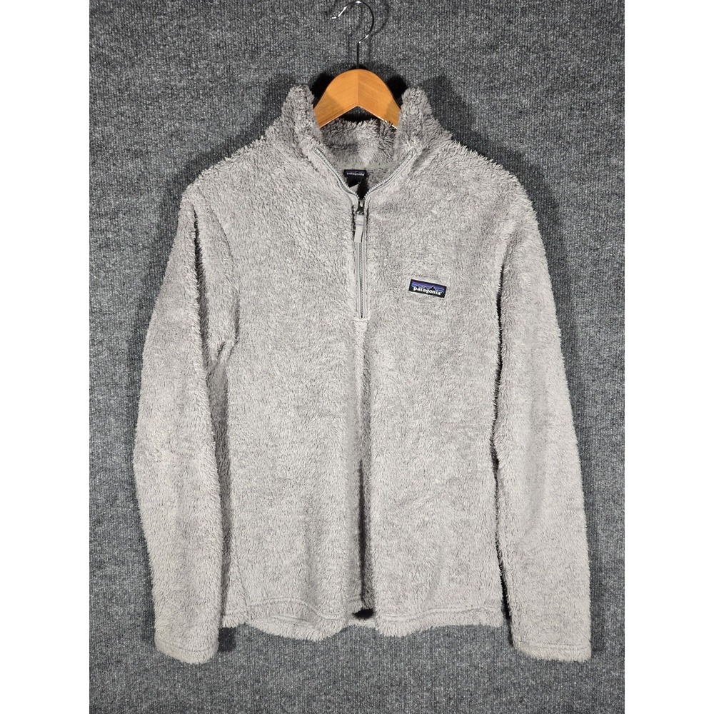 Patagonia Los Gatos 1/4 Zip Fleece Pullover Womens Large Gray 25235